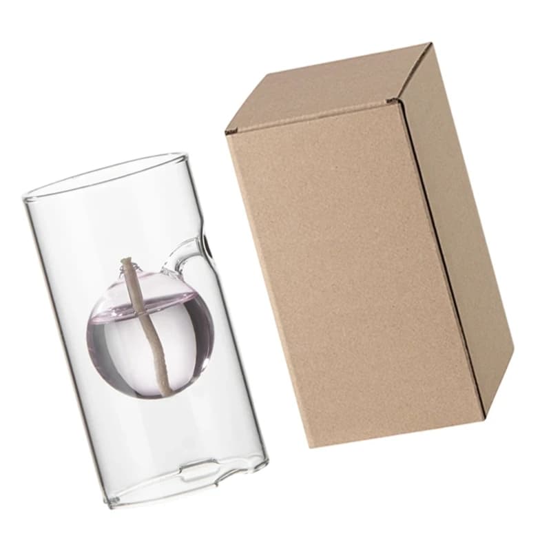 Bougeoirs Tornados, bougie liquide réutilisable, bougie à huile en verre rechargeable