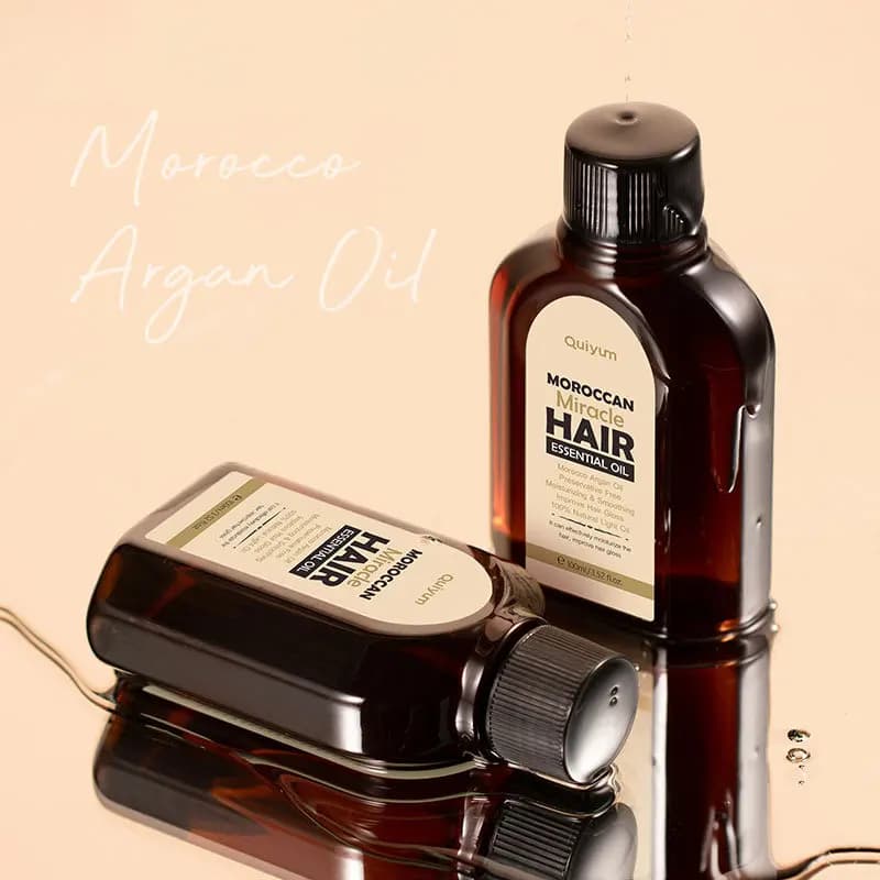 Huile essentielle d'argan pur marocain pour cheveux secs, 100ML, produits de soins capillaires multifonctionnels pour femmes