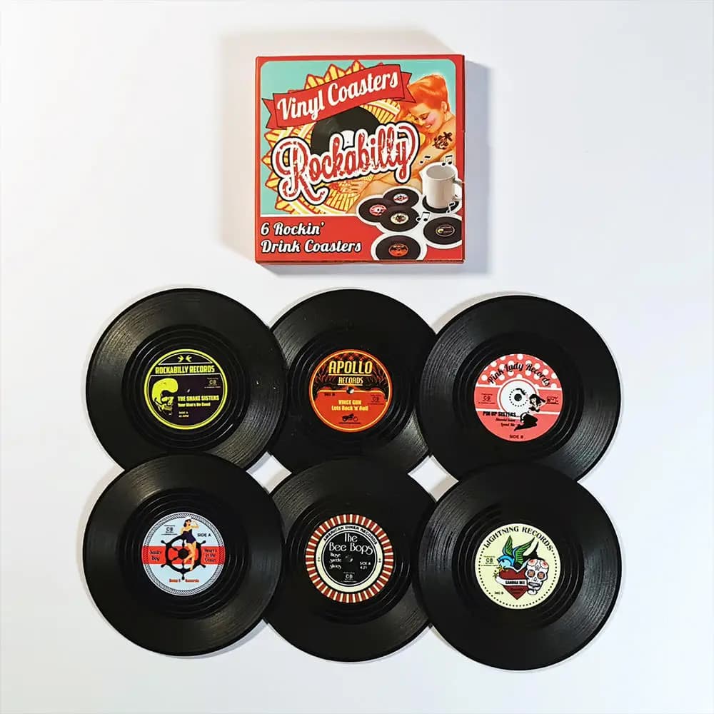Sous-verres en vinyle pour disques d'animaux