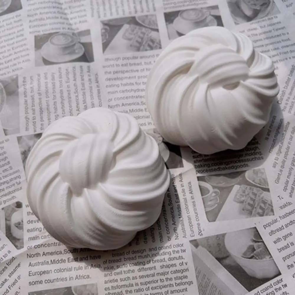 Rouleaux de fleurs de chocolat créatifs super doux, pain réaliste à presser en PU, pain blanc à presser à rebond lent pour adultes