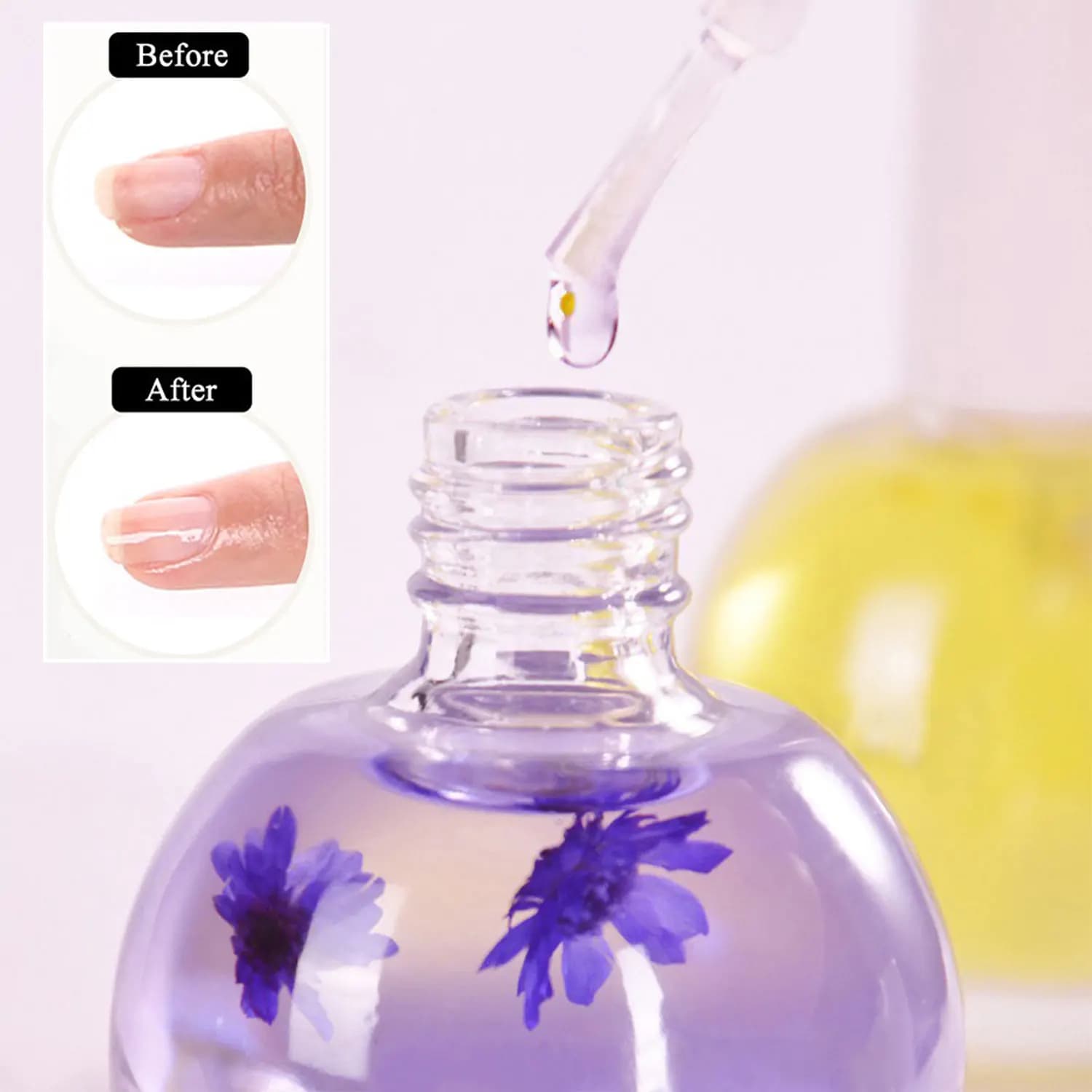 Huile de fleurs séchées pour manucure, 15ml, 8 documents