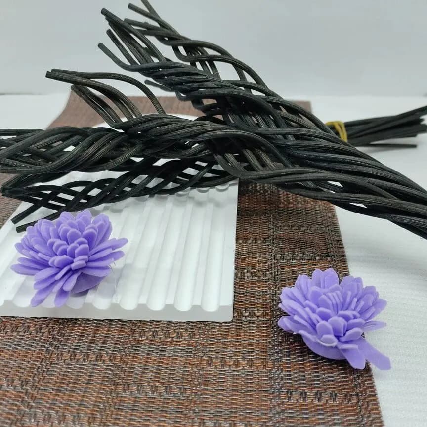 20 bâtonnets diffuseurs en rotin longs et ondulés pour huiles essentielles
