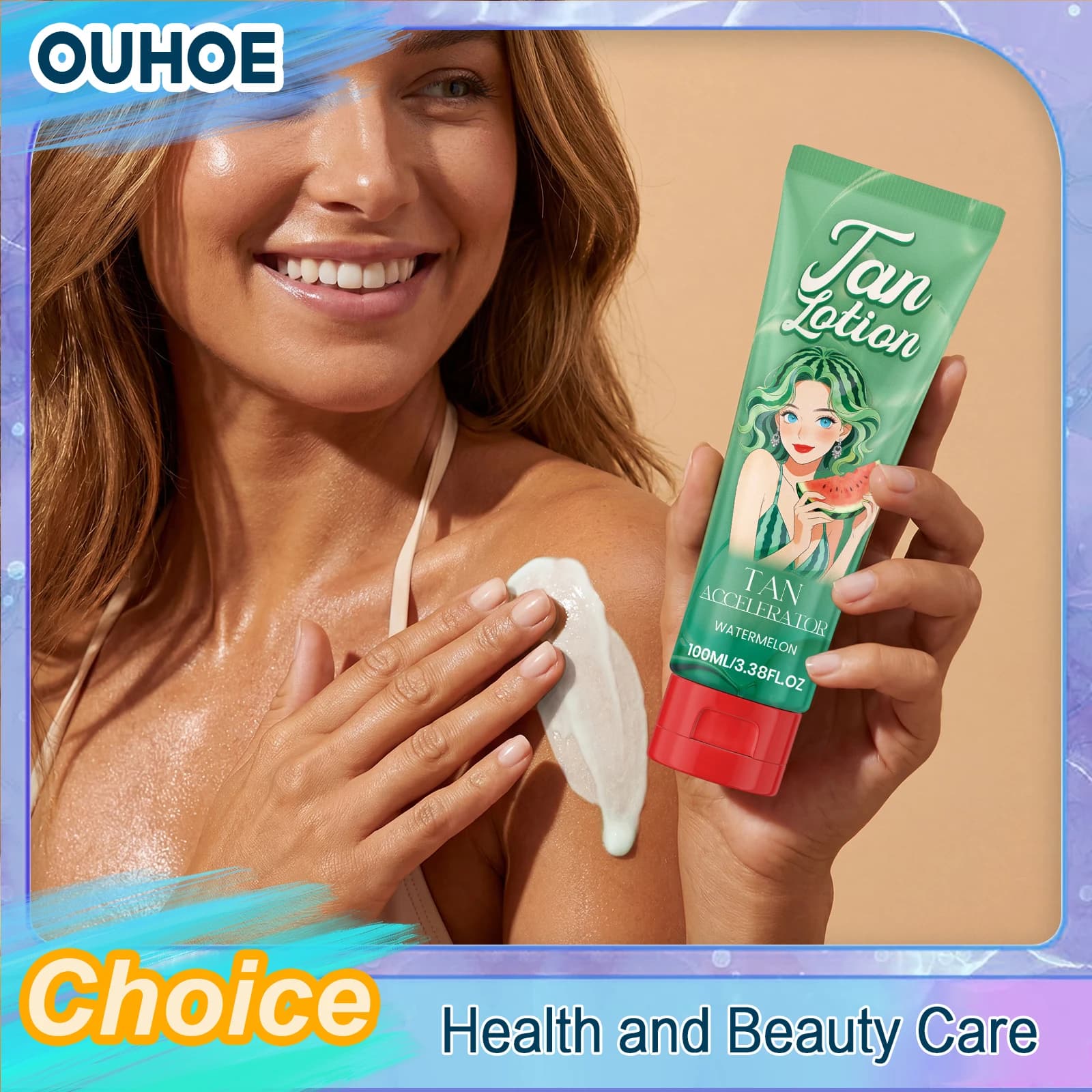 Lotion autobronzante, accélérateur de bronzage