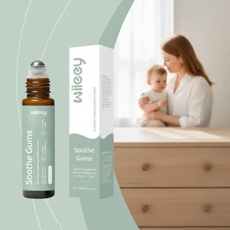 Huile apaisante pour bébé en roll-on – Soulagement rapide des gencives – Confort dentaire pour enfants – Formule végétale douce pour les soins bucco-dentaires des tout-petits – Nouveauté