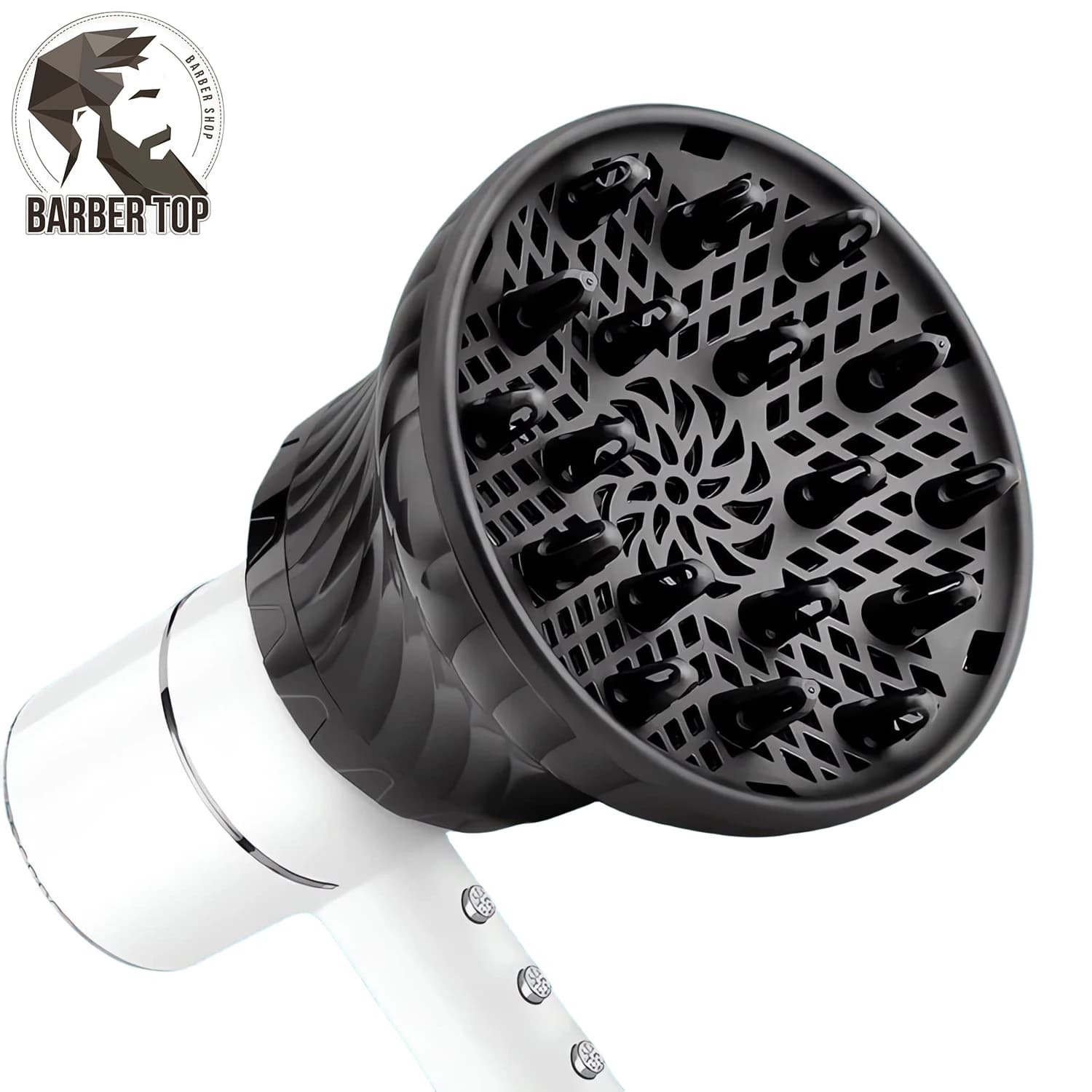 Diffuseur de Cheveux à Usage Spécial Adaptable pour Sèche-Cheveux avec Design Rotatif, Bouclés, Grand Vent, Outils de Forme