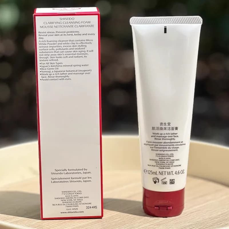 Crème Nettoyante Hydratante Shiseido pour le Visage – Nettoyage Profond des Pores