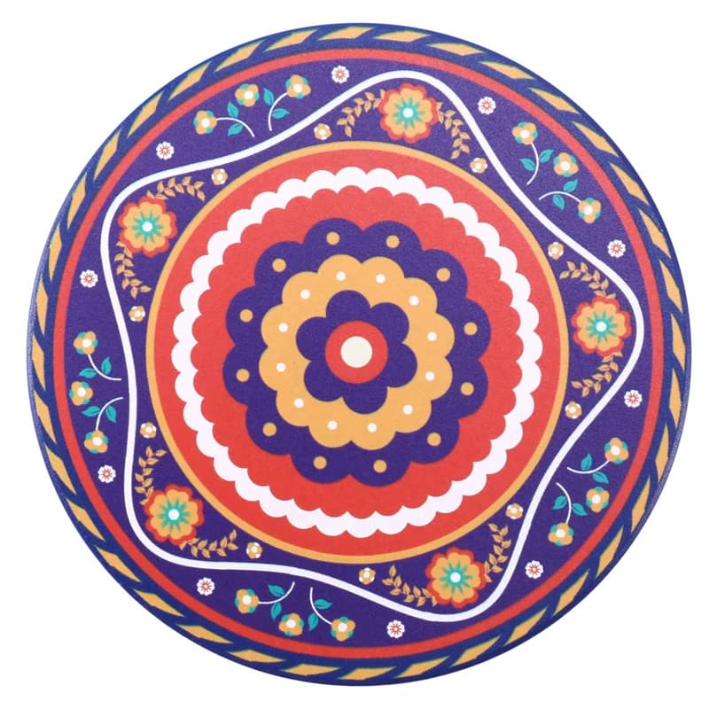RALCA-dessous de verre pour boissons, lot de 32 sous-verres en pierre absorbant pour table en bois, sous-verres Mandala avec bas
