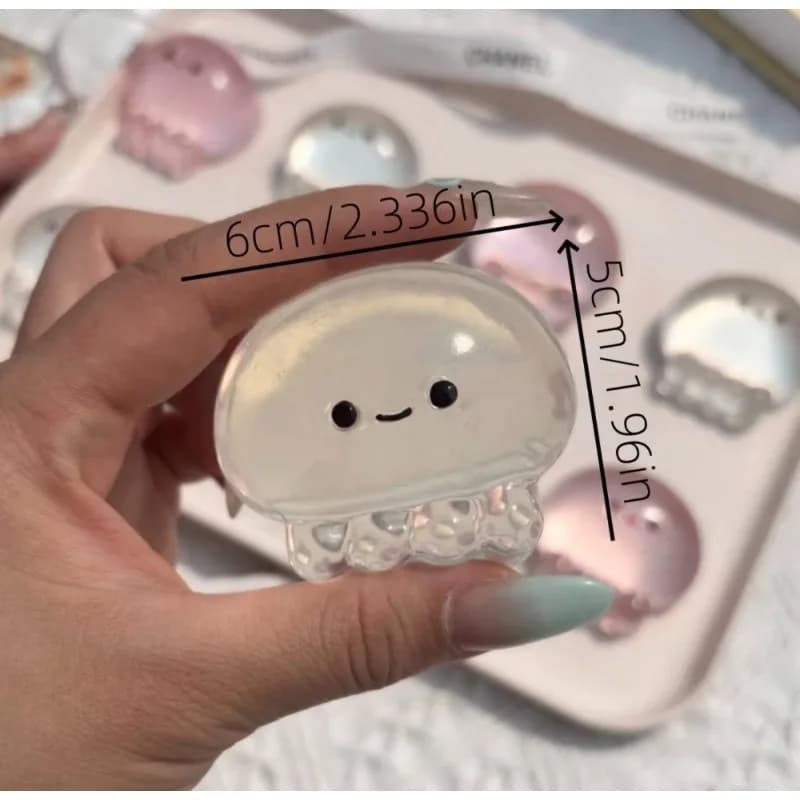Squishy super doux et super mignon en forme de méduse et d'ours, à remontée lente, anti-stress, décompression sensorielle, cadeau fantaisie pour adultes