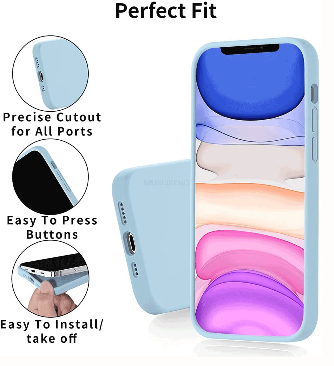 Coque en Silicone liquide pour Apple iPhone 15 16 14 13 12 11 17 Pro Max 17 Air 16 Plus