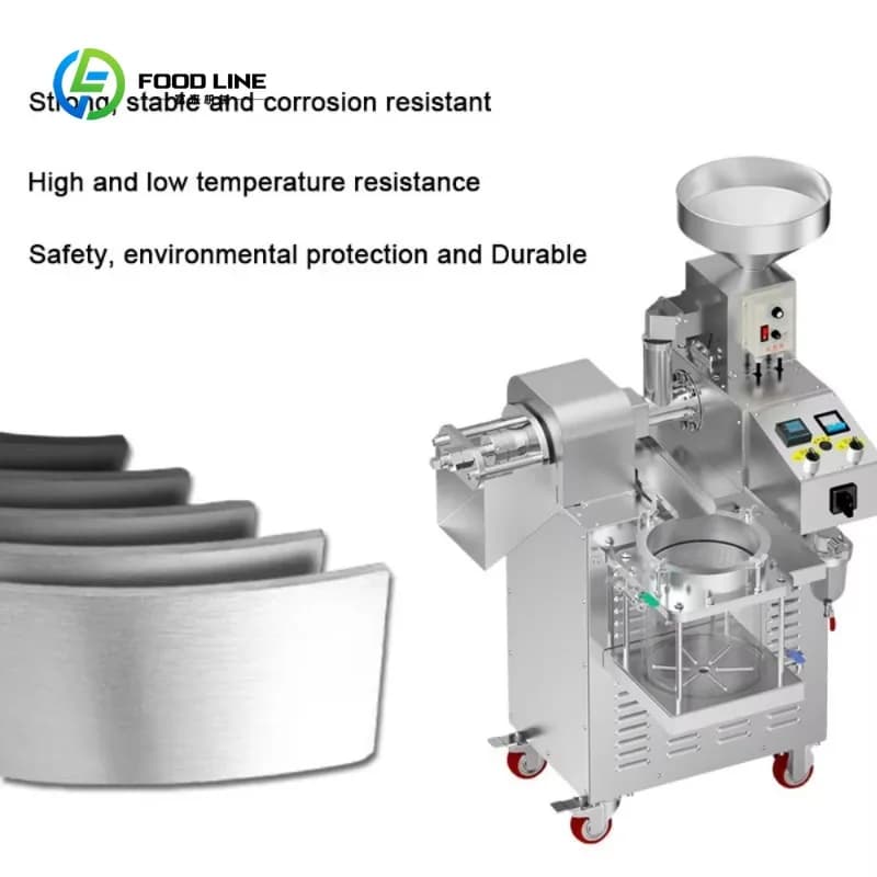 Presse à huile automatique pour graines de sésame et de tournesol, capacité commerciale 15-20 kg/h, pressage à chaud et à froid