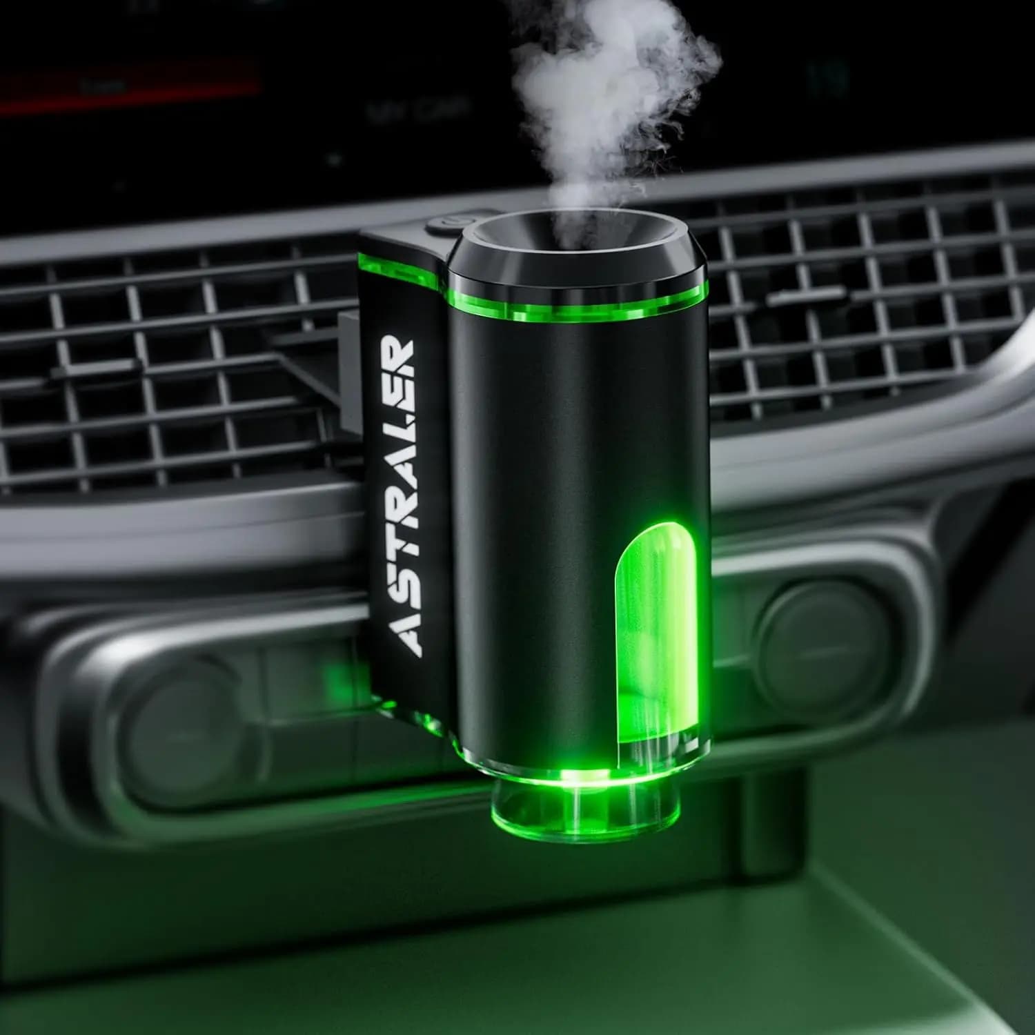 Diffuseur d'air frais intelligent pour voiture – Diffuseur d'aromathérapie à activation/déactivation automatique avec 3 modes de parfum, rechargeable par USB, clip de ventilation, longue durée