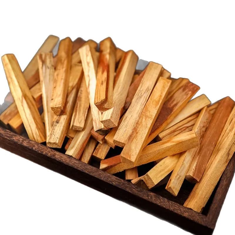 Bâtonnets péruviens Palo Santo à haute teneur en huile, baguettes de cèdre purifiantes et bâtons d'encens ; avec parfum brûlant le feu et sce longue durée