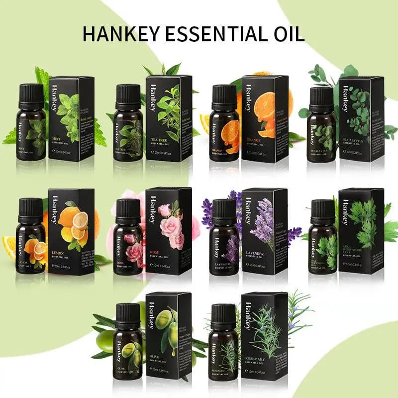 Ensemble d'huiles essentielles pures pour diffuseur, humidificateurs, soins de la peau, massage, huiles de qualité thérapeutique naturelle, cadeau DIY