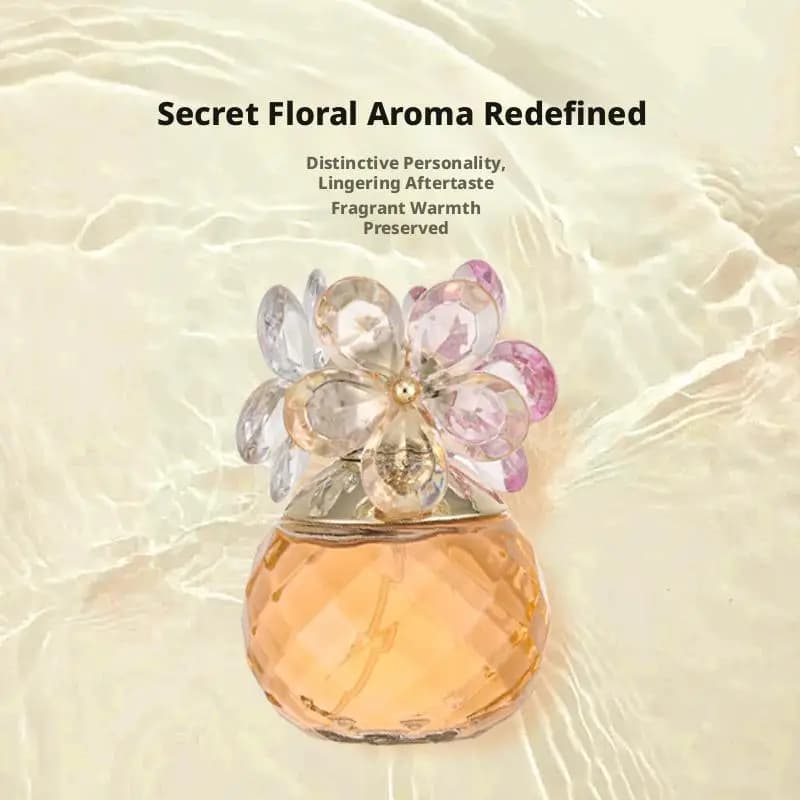 Parfum unisexe floral frais naturel 60 ml, Happiness Flower, eau de toilette longue durée