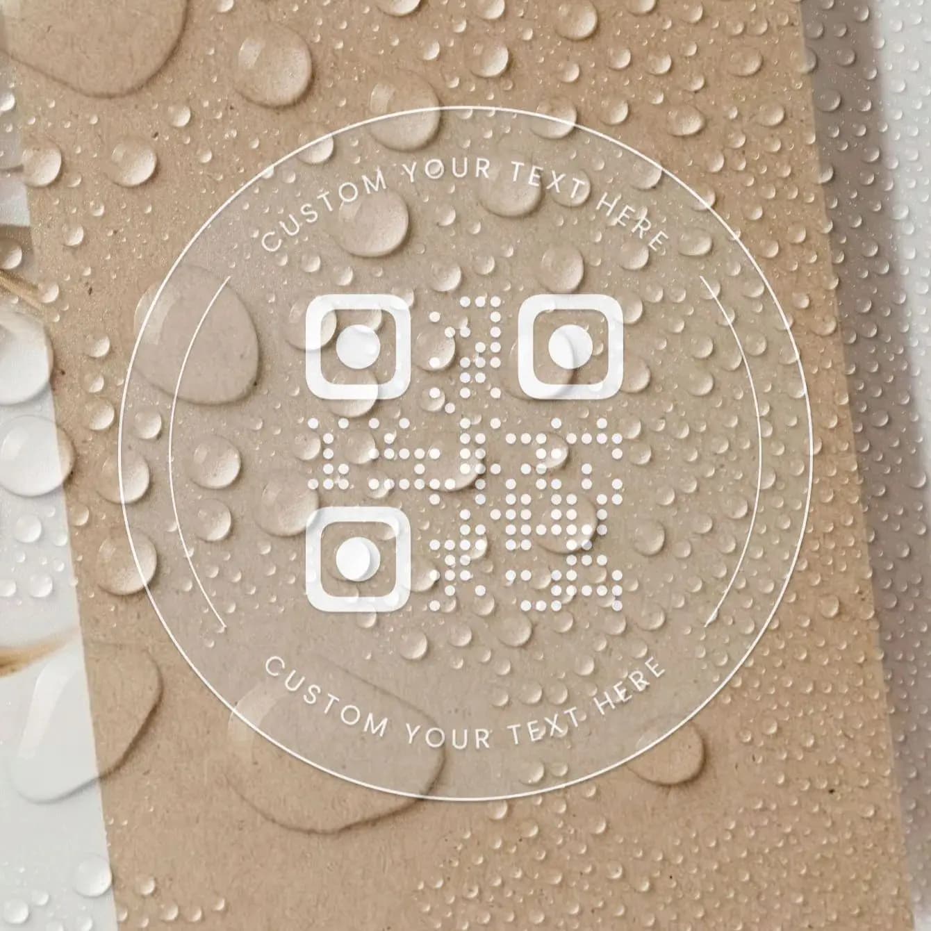 Autocollants ronds personnalisés avec code QR