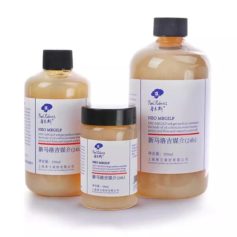 Résine Alkyde 100/250/500ml – Medium pour Artistes, Peinture à l'Huile, Création Artistique, Mélange de Couleurs, Solvant à Séchage Rapide ou Lent