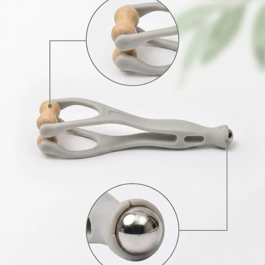 Rouleau de massage manuel pour les mains, masseur de doigts avec billes roulantes, double usage pour les mains et les articulations, indispensable à la maison, au bureau et en voyage