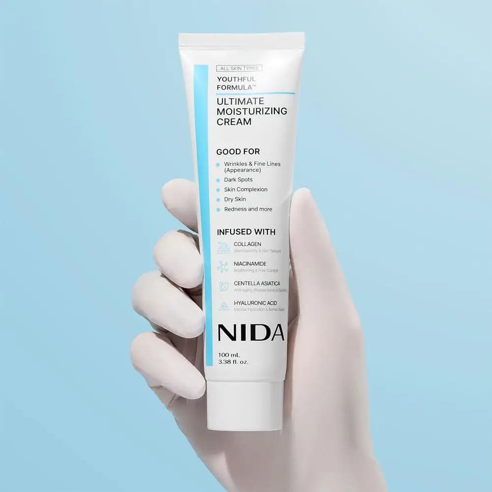 NIDA – crème hydratante ultime, Anti-âge, réparatrice, apaisante, pour les pores, réparation des rougeurs, Essence blanchissante, soins pour la peau