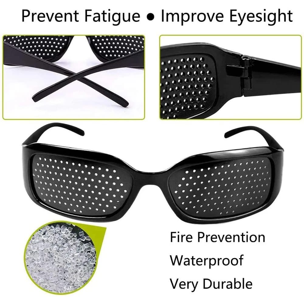 Soins de la Vision lunettes d'exercice dispositif Anti-Fatigue lunettes légères noir unisexe Vision améliorer lunettes lunettes Camping