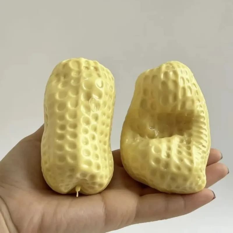 Balle anti-stress moulable en huile de coco et cacahuète, jouet sensoriel doux comme du beurre, jouet anti-stress à rebond lent, jouet ASMR