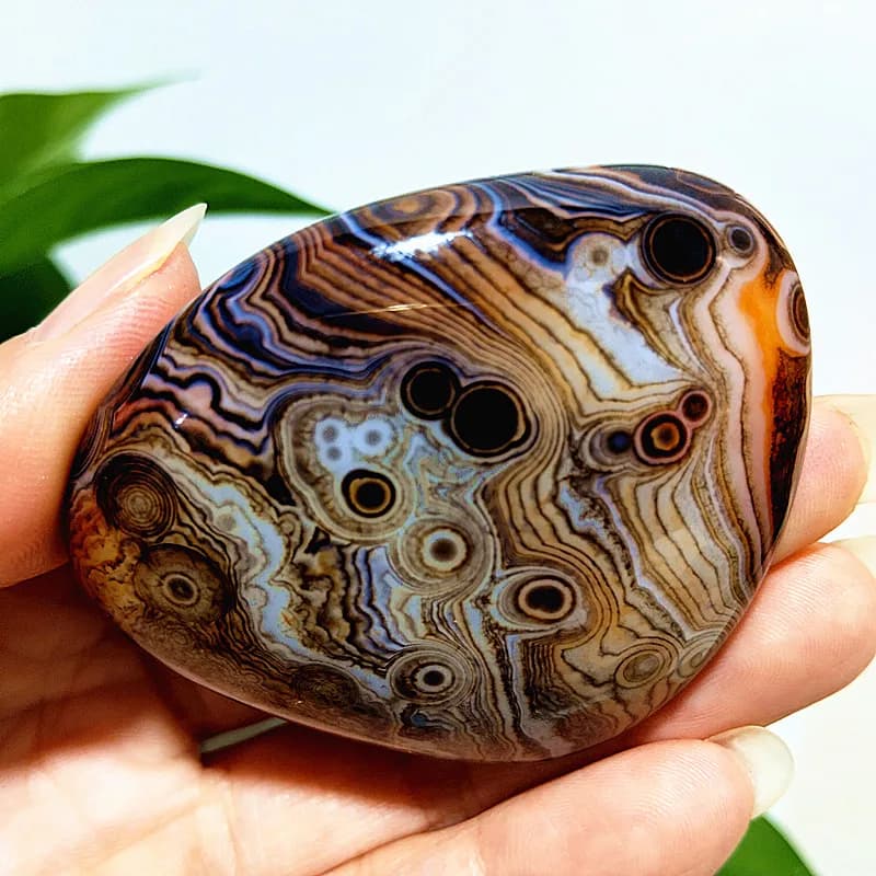 Pierres naturelles AAA, Agate Sardonyx, Pierres de Palm Herat, Cristaux de méditation et de guérison spirituelle pour la sorcellerie, Décoration intérieure