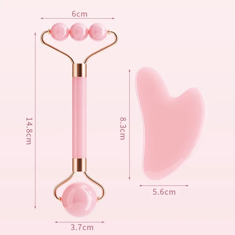 Rouleau de Massage du visage à Double tête