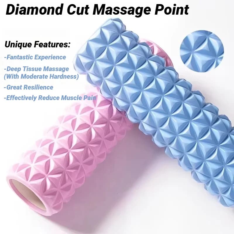 Rouleau de Massage EVA en mousse de diamant 3D