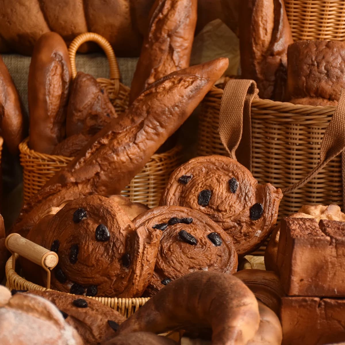 Modèle de pain européen de Simulation d'unité centrale, pain de blé noir de Simulation, modèle de pain de sarrasin, accessoires de décoration de magasin de pâtisserie, modèle alimentaire