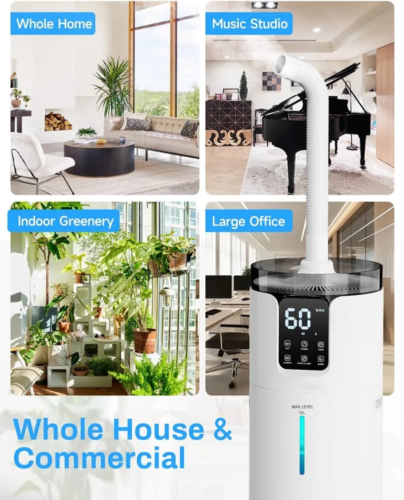 Humidificateur ultrasonique domestique 16L