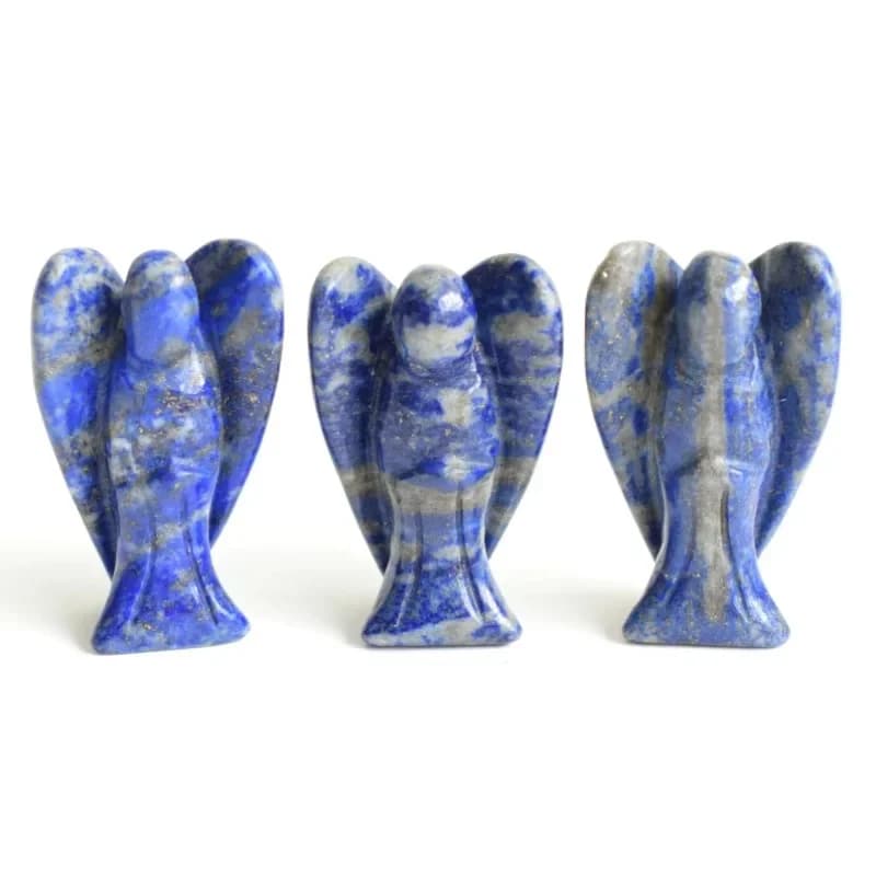Figurine d'ange gardien de 1.5 pouces, ornements en cristal de guérison naturelle, décor de salle en pierre, cadeau artisanal d'étude, bibelot, décoration de la maison