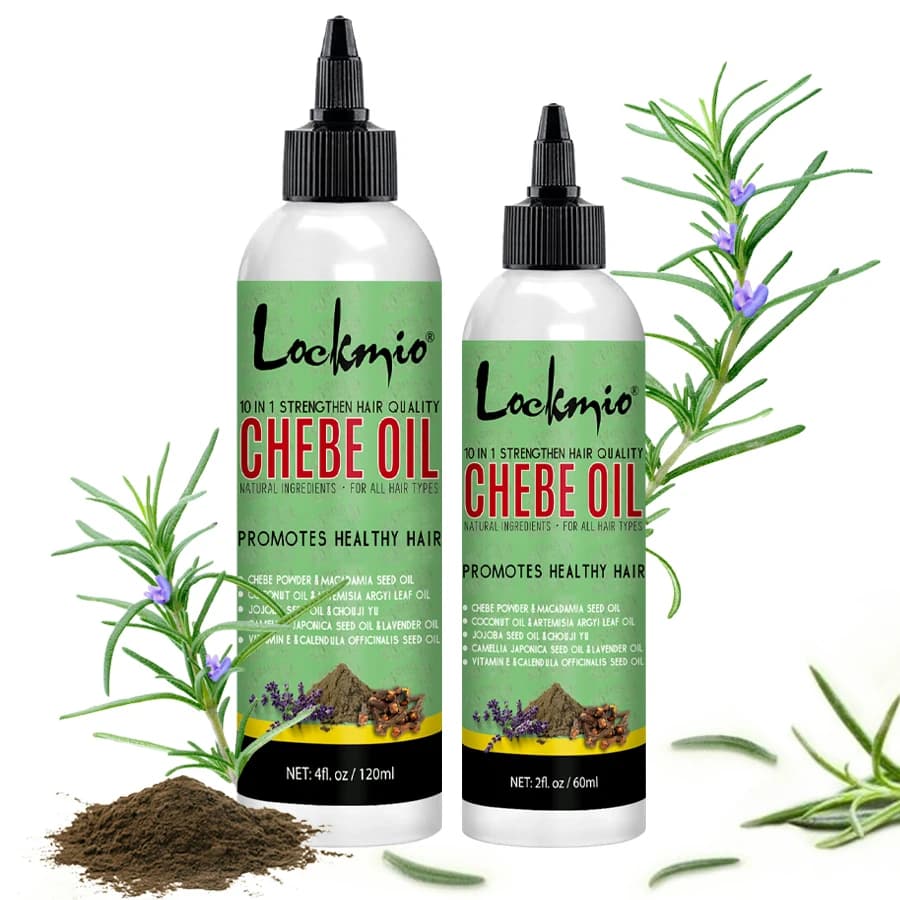 LOCKMIO Chebe huile capillaire pour cuir chevelu apaisant nourrissant racines produits de soins capillaires pour hommes
