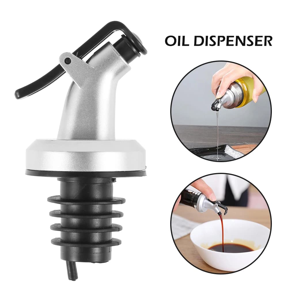 Bec verseur de bouteille d'huile en acier inoxydable, anti-fuite, distributeur d'huile d'olive, bouchon de bouteille de vinaigre, verseur rapide, couvercles anti-poussière