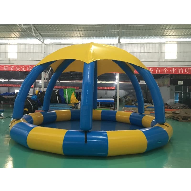 Piscine gonflable flottante ronde avec couverture