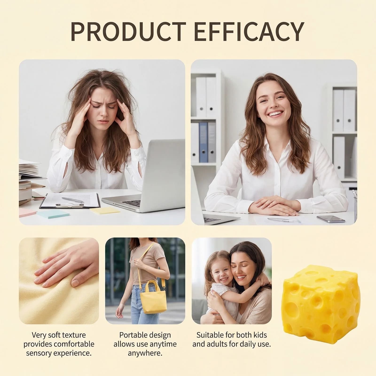 Jouet géant en forme de fromage à presser