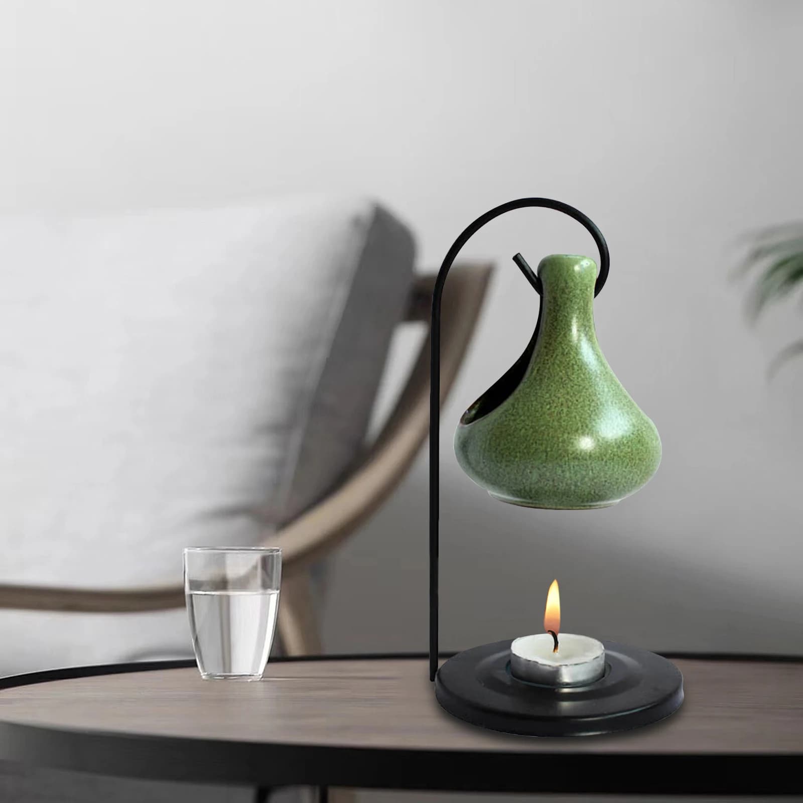 Brûleur d'huile essentielle en céramique, cadeau fondu, chauffe-plat, porte-bougies, diffuseur pour salon, pendaison de crémaillère, décoration de maison