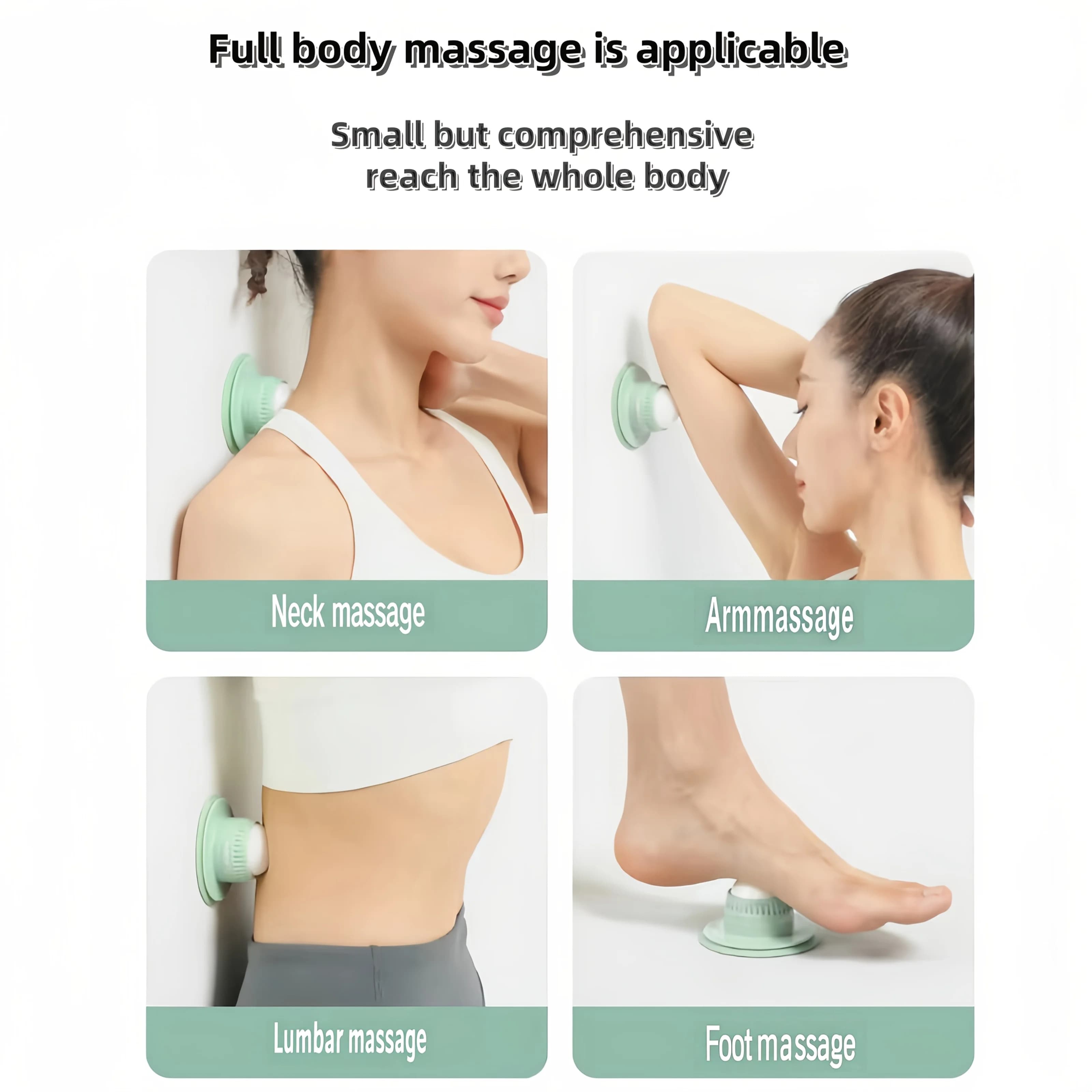 1 pièce Rouleau de massage, Masseur musculaire à rouleaux, Balle de massage manuelle, Outil de massage pour le dos, les bras et le cou pour la relaxation musculaire