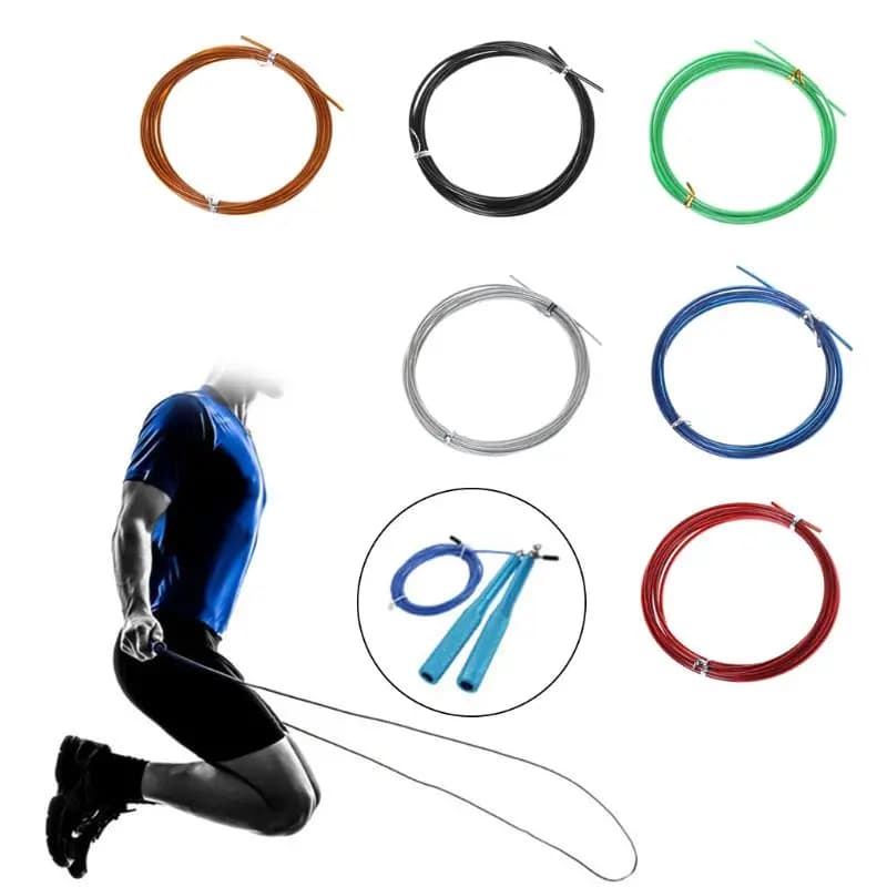 Câble en fil d'acier remplaçable Crossfit de 3m, cordes à sauter de vitesse, corde de rechange pour sauter