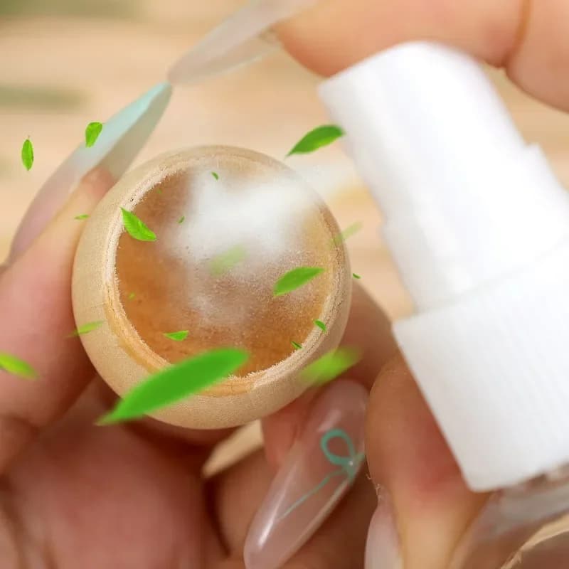 Diffuseur d'huile essentielle rond en bois