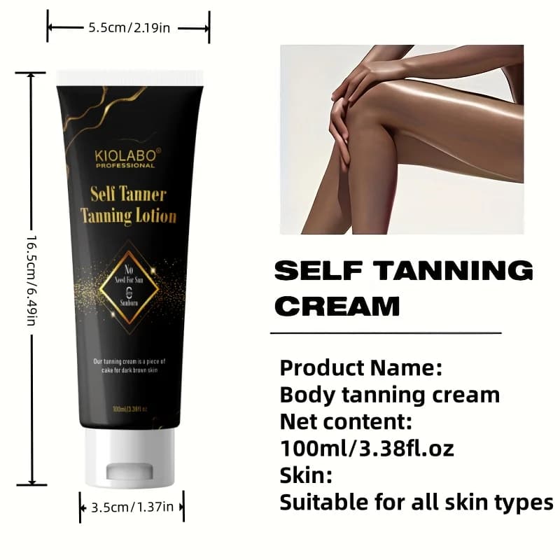 Baume bronzant foncé pour l'été