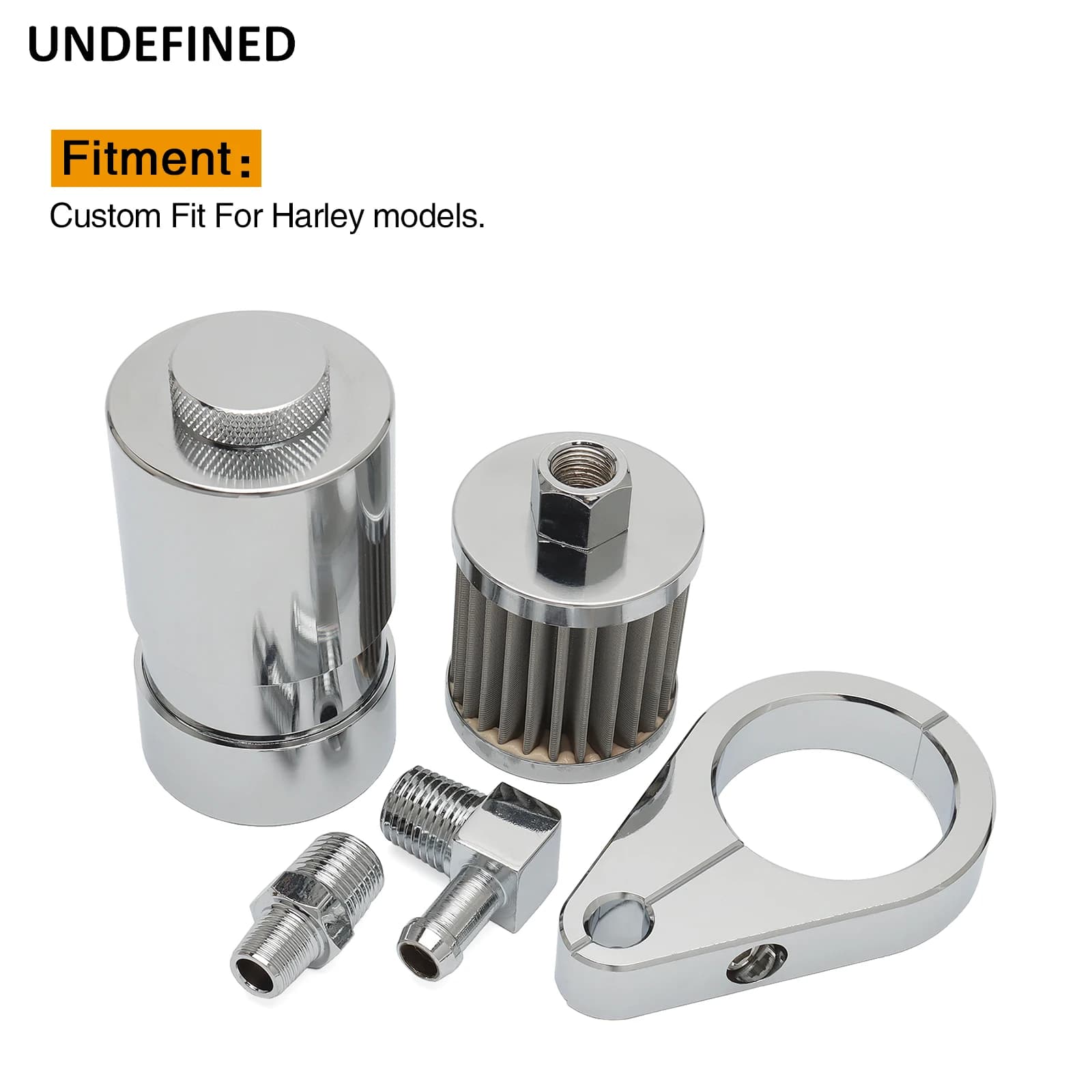 Collecteur de reniflard d'huile moteur de moto, pour Harley indien BMW modèles 40-0568 aluminium noir chromé