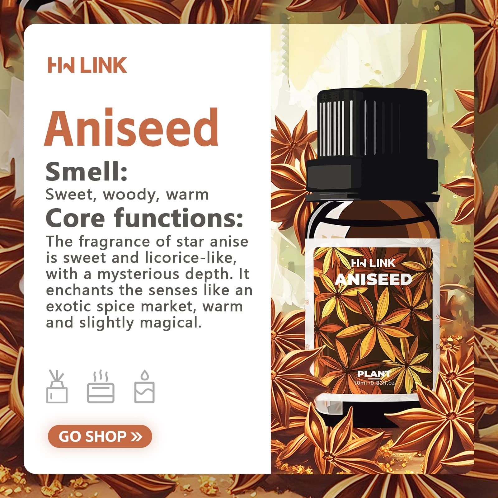 Huile essentielle d'anis étoilé 10 ml