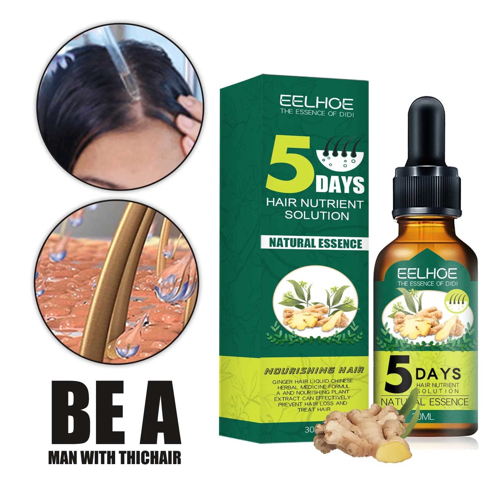 Huile essentielle de soin des cheveux, naturel, vidéo