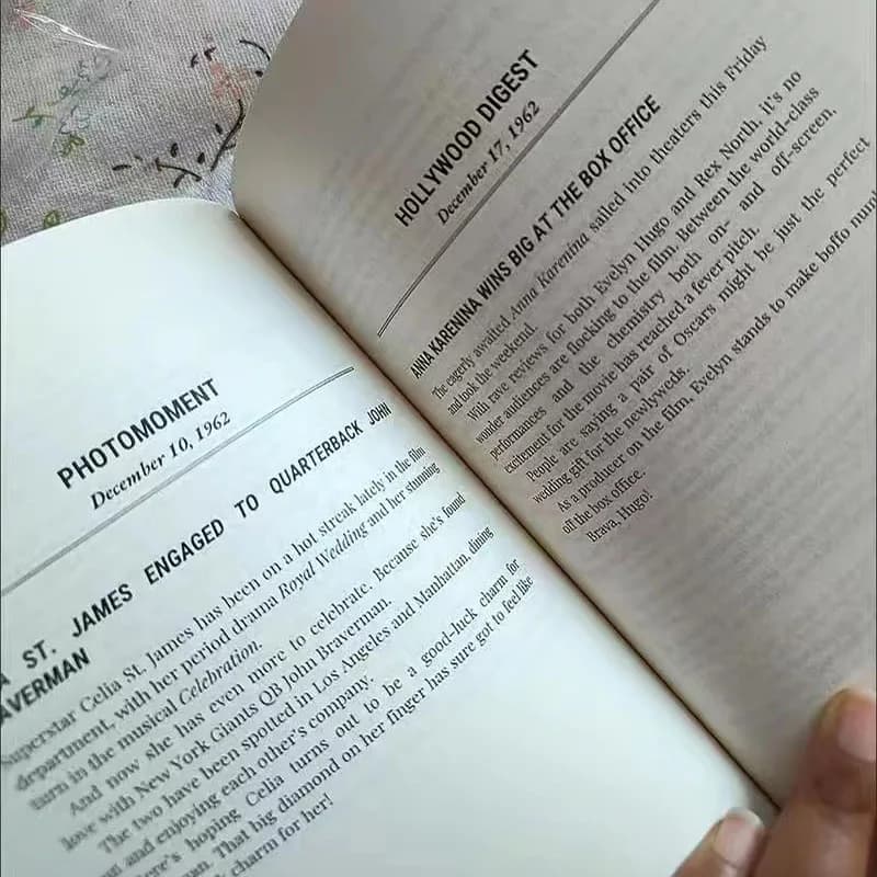 Roman d'histoires des sept maris d'Evelyn Hugo, en anglais