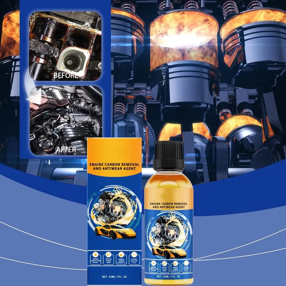 Huile de traitement Anti-usure pour moteur de voiture, Agent de protection anti-bruit pour économie de carburant du moteur, additif de réparation pour l'élimination du carbone du moteur 3 pièces