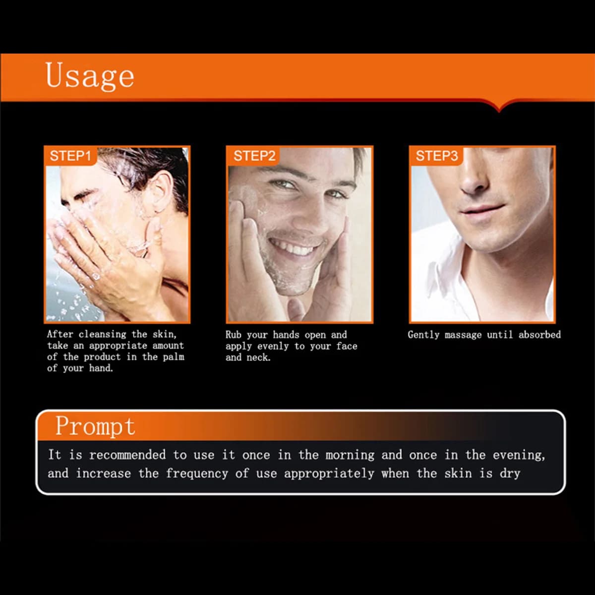 Crème hydratante pour le visage pour homme, contrôle du sébum, anti-âge, lisse, déformable, resserre les pores, blanchissant, soins de la peau