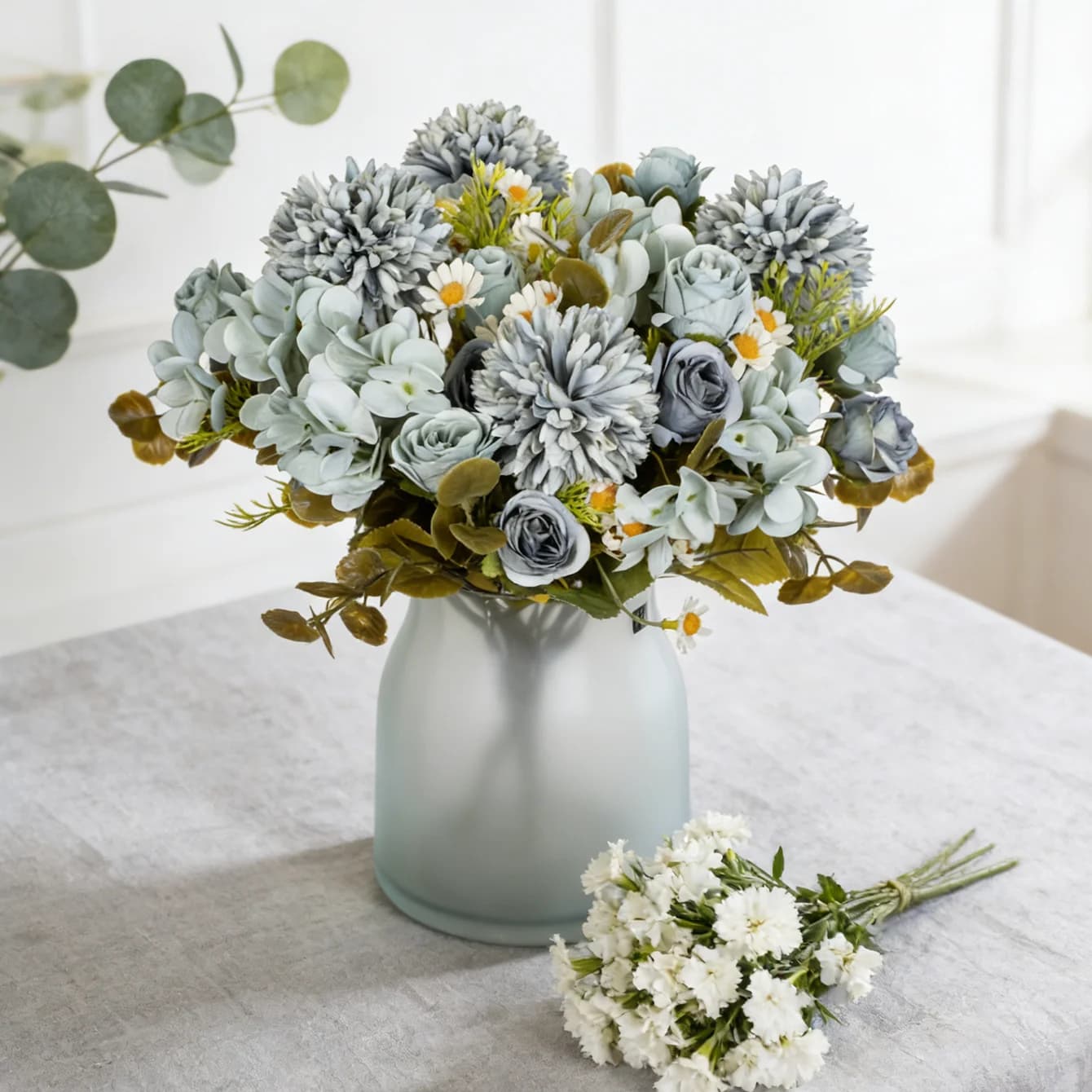 Fleurs artificielles de camomille, combinaison pour la décoration intérieure, fournitures de haute qualité pour mariage, mariée, photographie, bricolage, cadeau, vente chaude