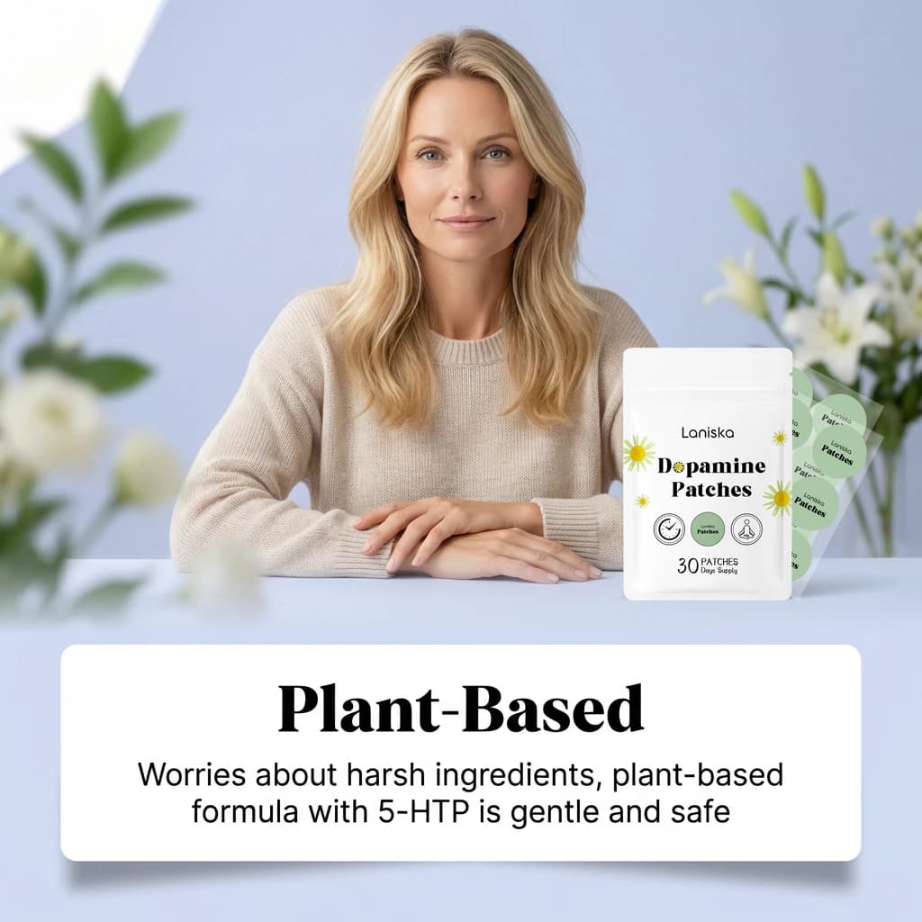 Patchs de Dopamine : Soutien Naturel de l'Humeur, Autocollants Portables Anti-Stress, Patchs Apaisants Quotidiens Doux pour la Peau