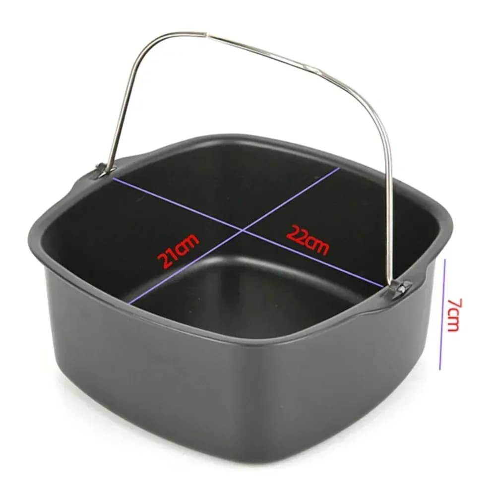 Plateau de cuisson de gâteaux antiadhésif pour friteuse à Air, panier pour plat de cuisson Philips, poêle à Air, accessoires de cuisine, panier de cuisson
