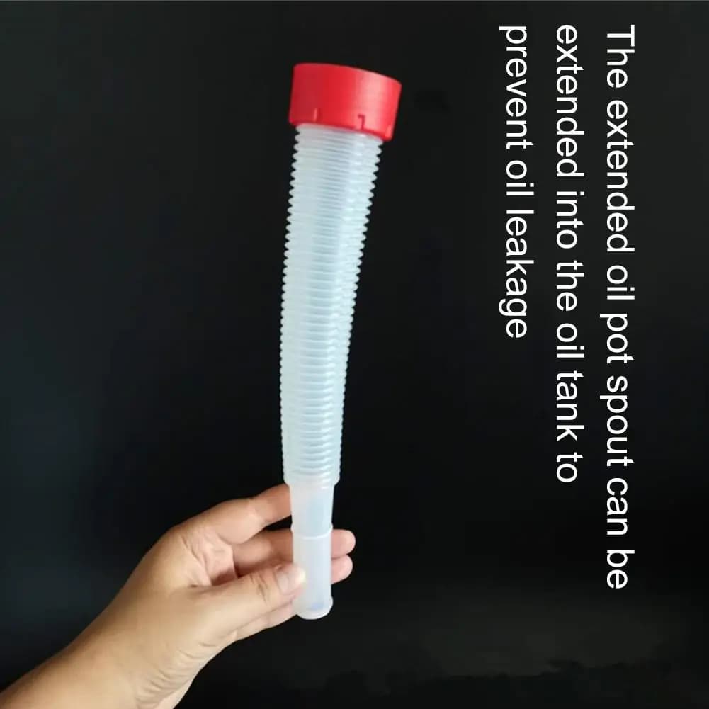 Pot à huile gradué 1 pièce, 1,2/2/3/4/5 litres, avec bec verseur, récipient à huile en plastique pour voiture et moto