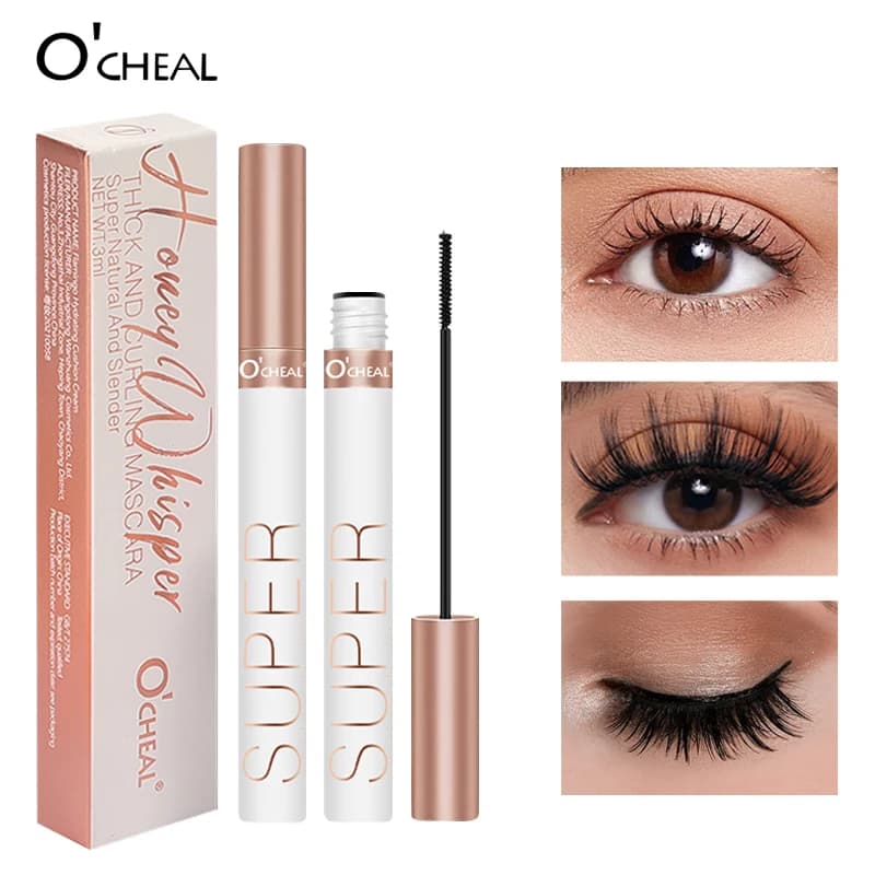 O'cheal Mascara noir cils brosse à cils 3D soie épais Curling allonge les yeux cils beauté maquillage cosmétiques Extension Mascara